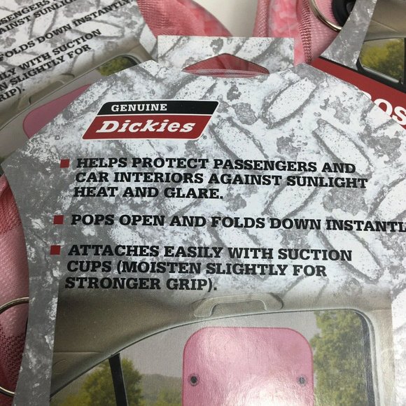 Genuine Dickies Side Window Sun Shade Car Passenger Protection Pink Rose Gold - Picture 5 of 12